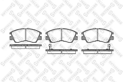 Комплект тормозных колодок STELLOX 286 002-SX